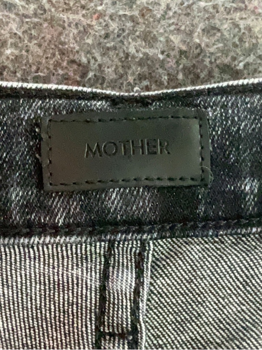 MOTHER The Stunner Jeans Train Stops Gray High Rise Slim Straight Crop 24 - Picture 6 of 7